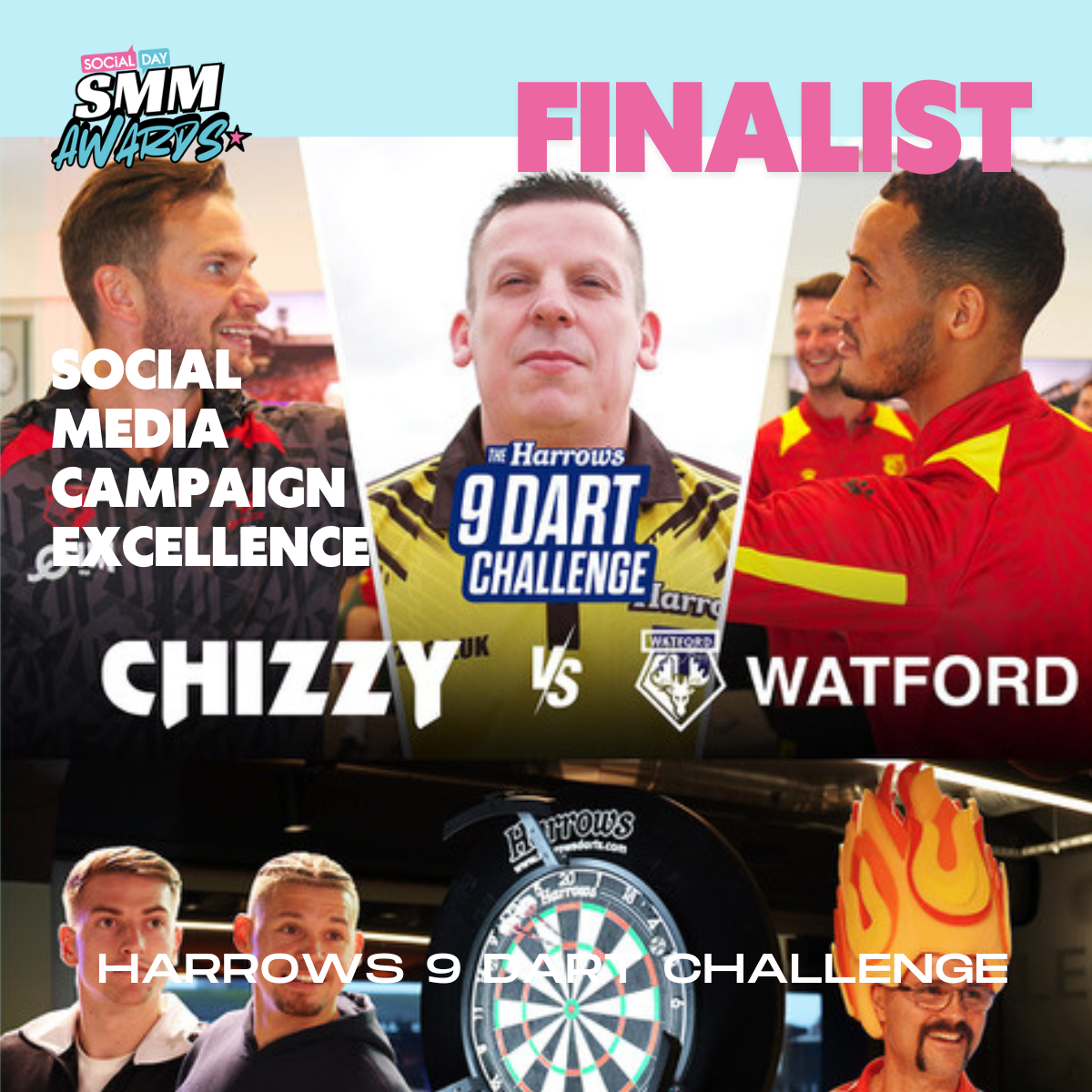 Finalist for Social Media Campaign Excellence: Harrows 9 Dart Challenge