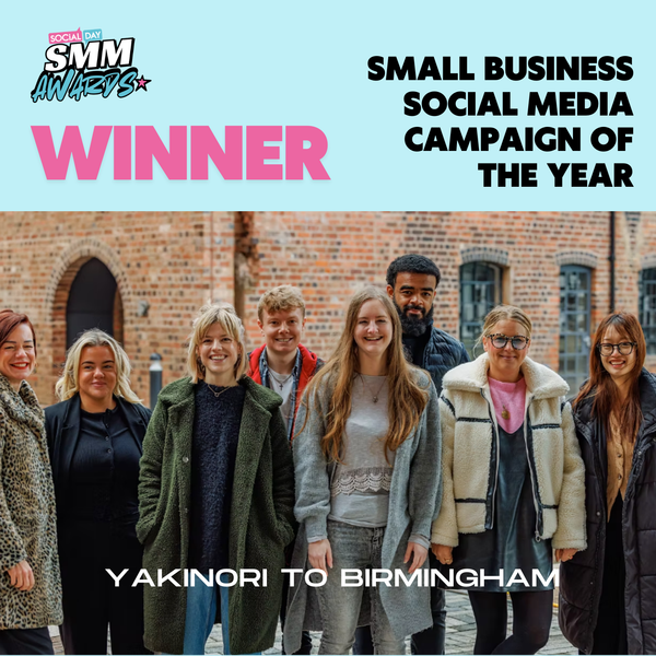 Finalist for Small Business Social Media Campaign of the Year: Yakinori to Birmingham