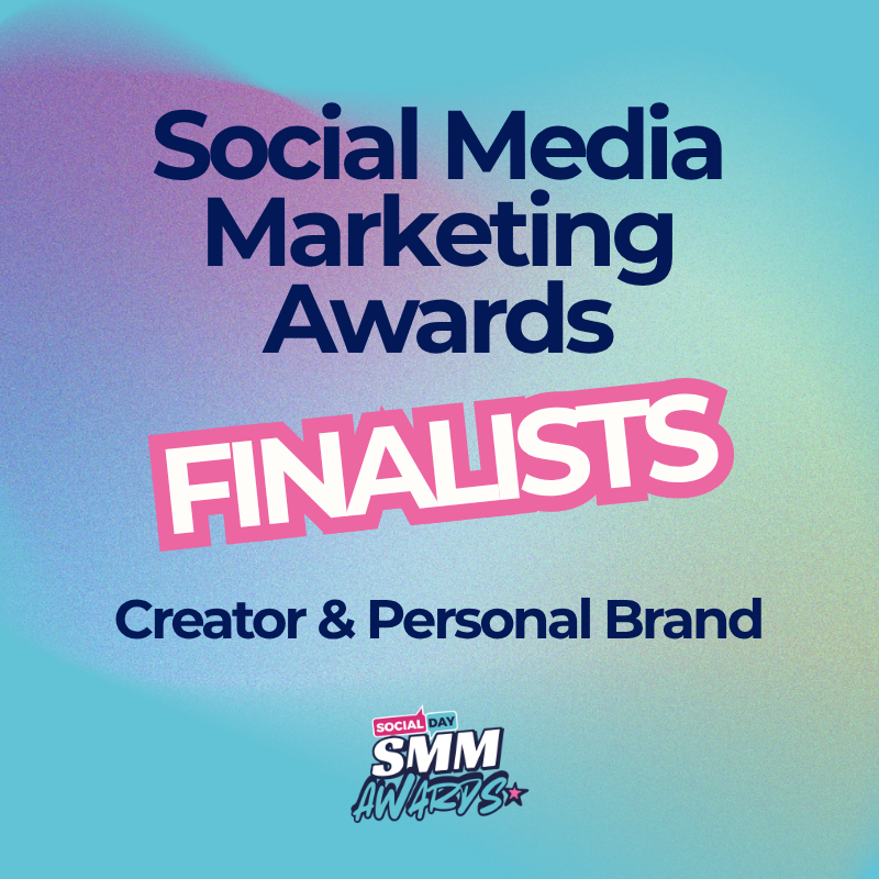Creator & Personal Brand Award Finalists | SocialDay's Social Media Marketing Awards 2026
